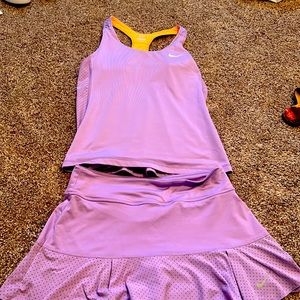 Nike tennis outfit. Xs top and s skirt.